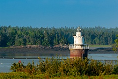 Lubec Channel Lighthouse on the Maine and Canadian Border